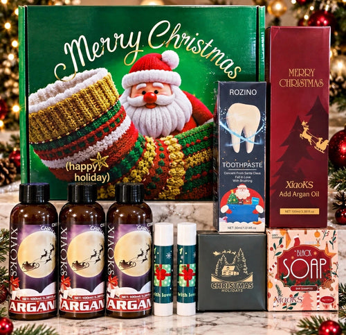 ROZINO XIAOKS 9-Piece Argan Oil Hair & Body Care Gift Set